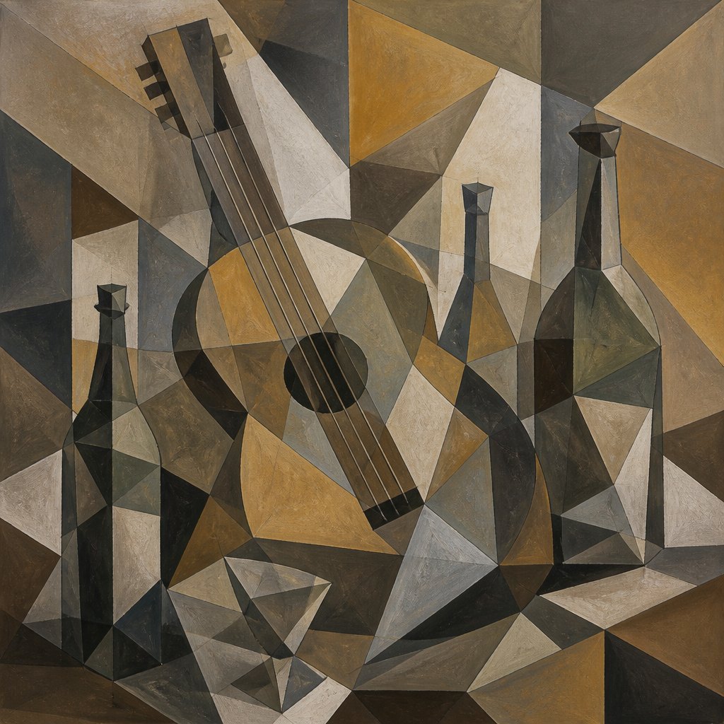 AI-generated image inspired by Cubism