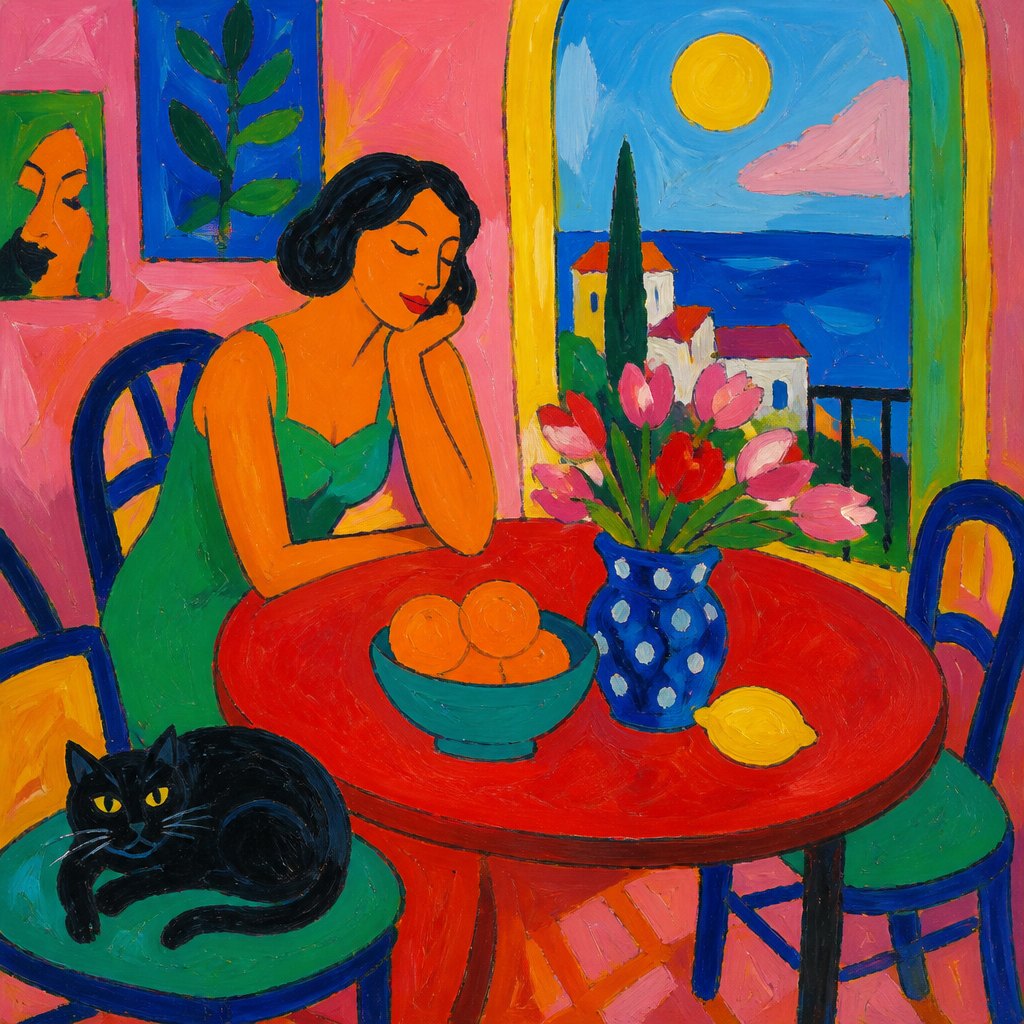 AI-generated image inspired by Fauvism