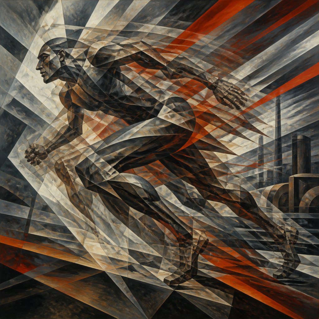 AI-generated image inspired by Futurism