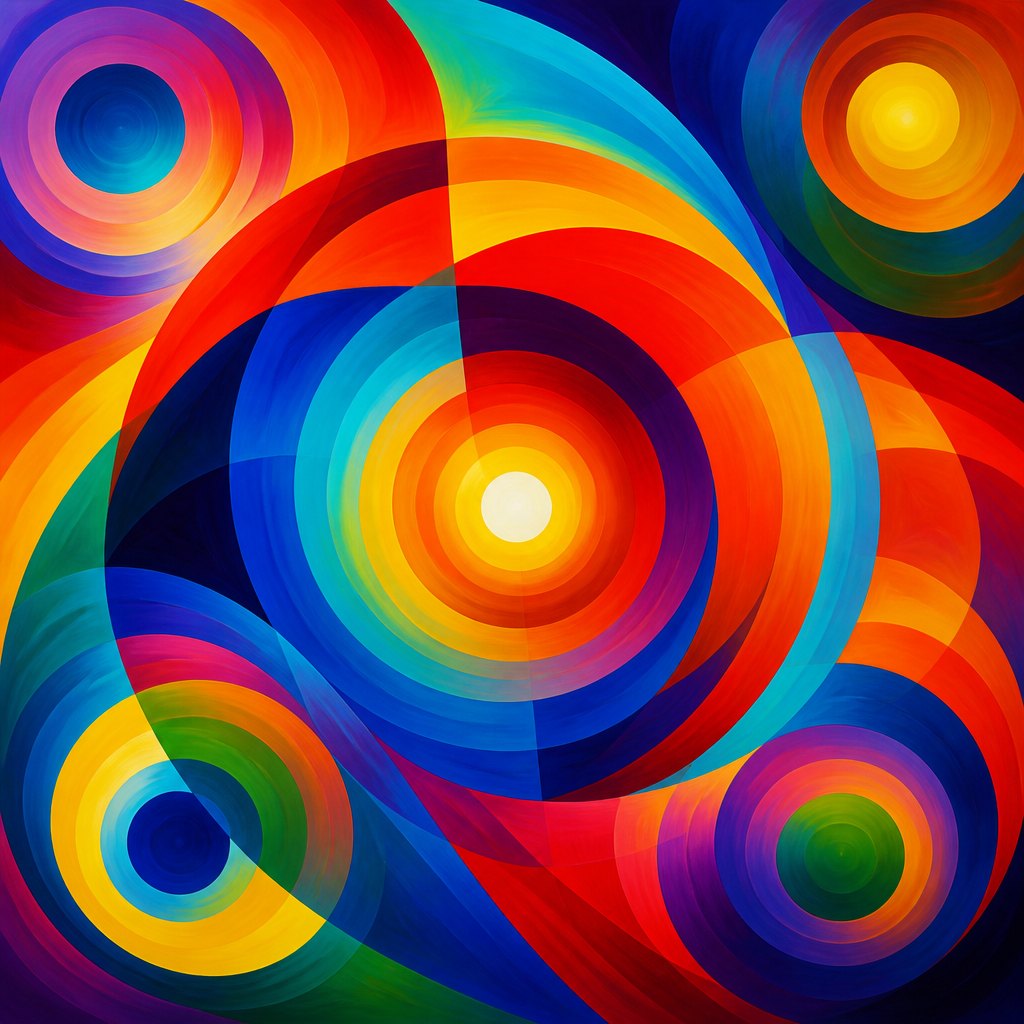 AI-generated image inspired by Orphism