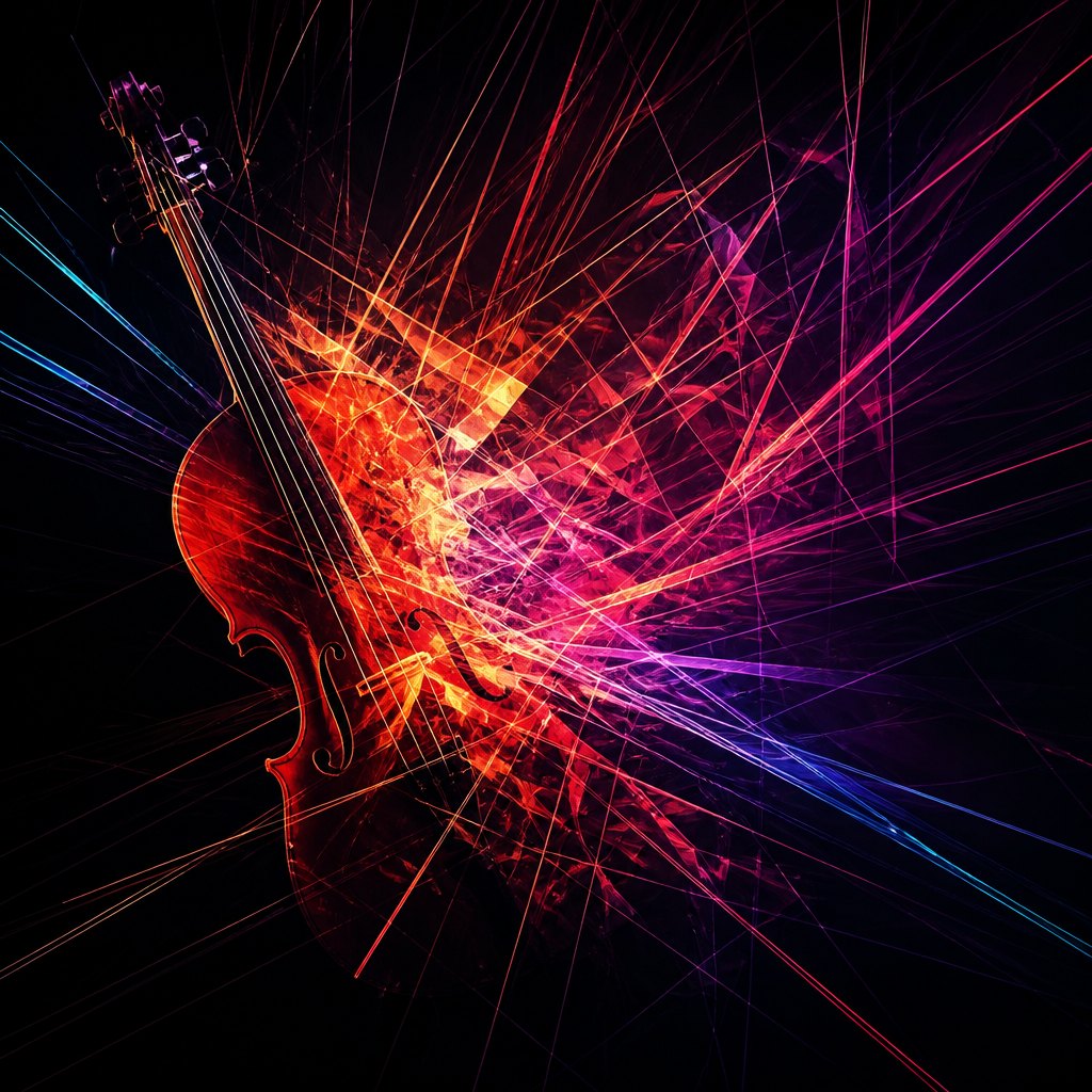 AI-generated image inspired by Rayonism