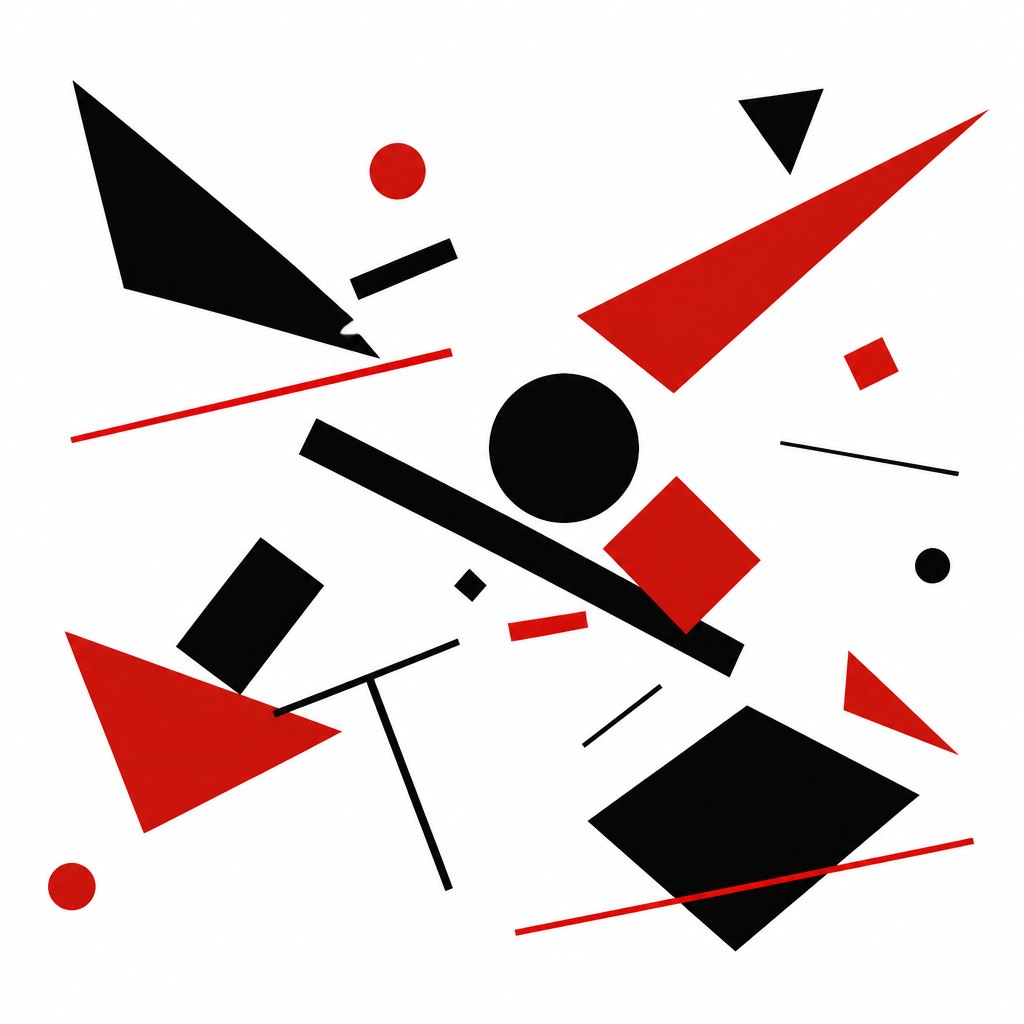 AI-generated image inspired by Suprematism