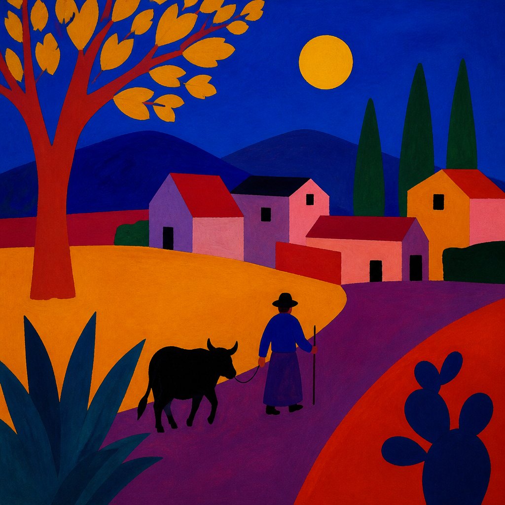 AI-generated image inspired by Synthetism