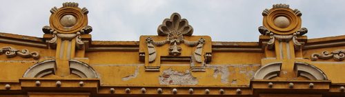 Detalle Art Nouveau de una casa en Puebla — Art Nouveau
