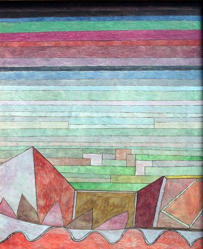 German:  Blick in das Fruchtland View into the Fertile Country — Der Blaue Reiter