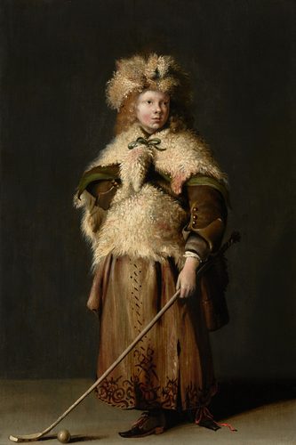 Moses ter Borch Holding a Kolf Stick — Dutch Golden Age