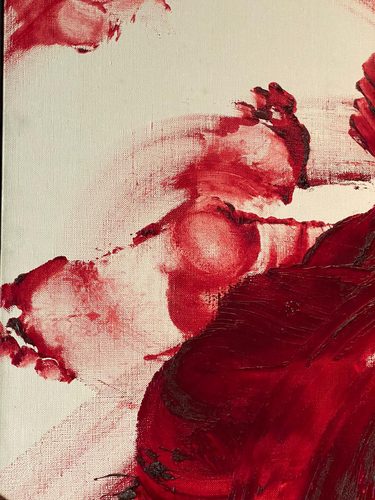 Using his feet — Gutai