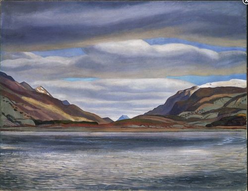 Azopardo River of Rockwell Kent 1922 — Hard-Edge Painting