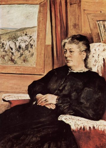 Italian:  Ritratto della terza mogliePortrait of the third wife — Macchiaioli