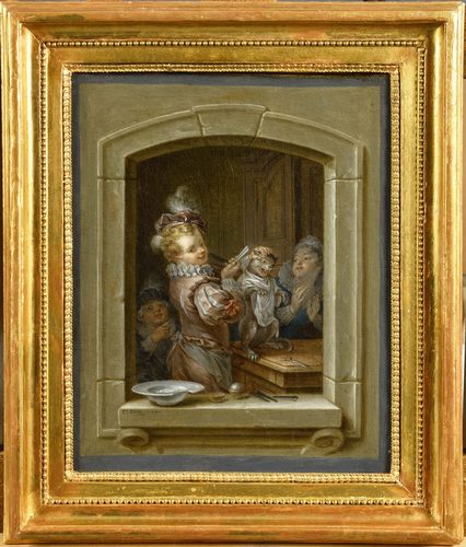 The cat's' toilette — Rococo